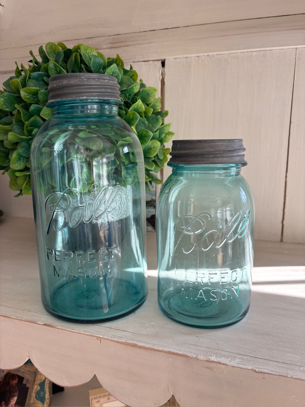Vintage Ball Mason Jars  #13 & #10